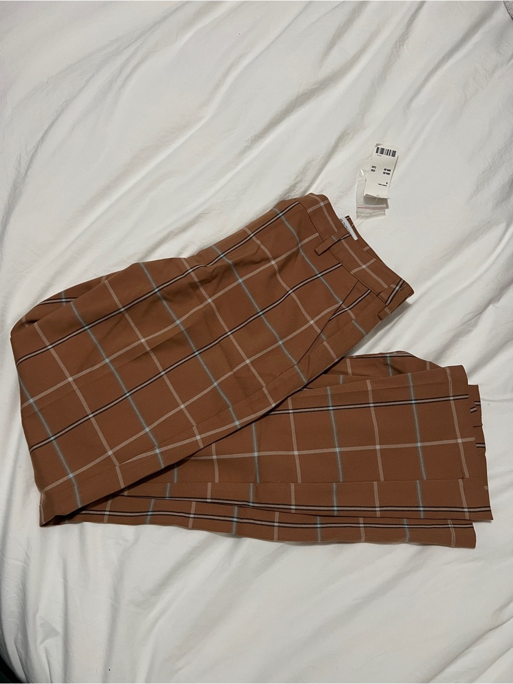 Urban Outfitters Brown Plaid Trousers
